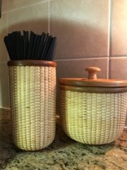 coffee stirrer and Sweet&Lo baskets